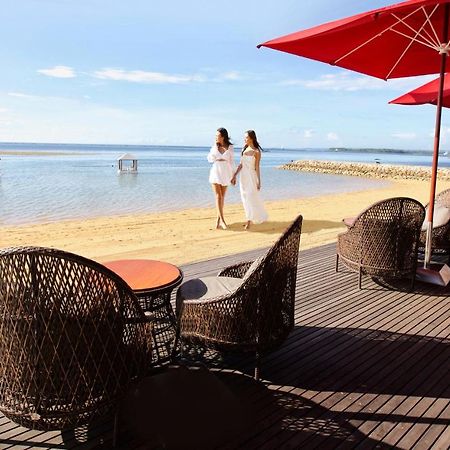 Puri Santrian Beach Resort And Spa Sanur Exterior foto